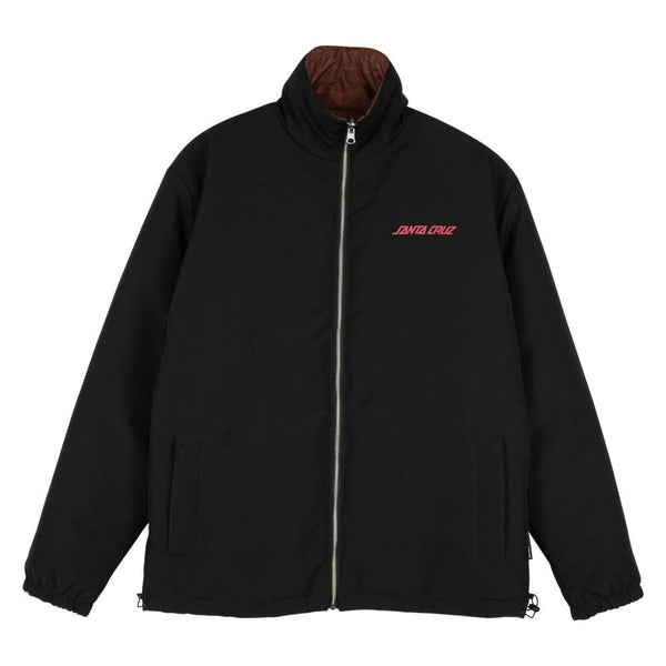 Santa Cruz Jacket Mimic Reversible - Black / Brick - Skatewarehouse.co.uk