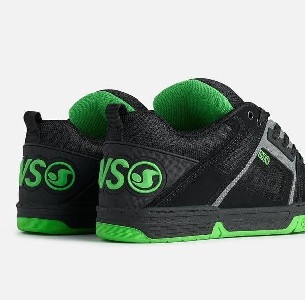 DVS Comanche Skate Shoes Black Charcoal Lime