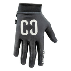 CORE Pro-Fit Velcro BMX Bike Gloves - Reflective Black