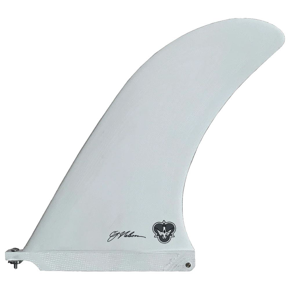 Flying Diamonds - CJ Nelson - Classic Pivot - White Surfboard Fins - 9.5"