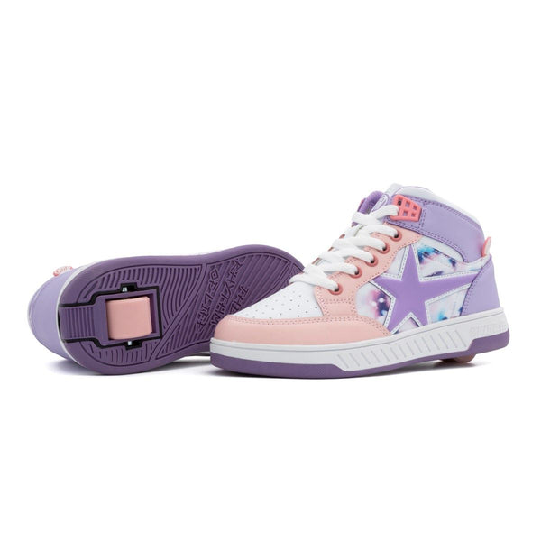 Breezy Rollers Skater - White / Purple / Pink - Skatewarehouse.co.uk