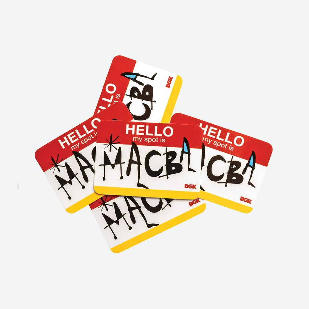 DGK My Spot Is Macba Sticker (5 Pack)