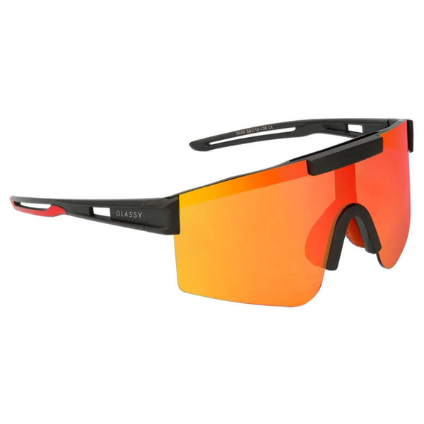 Glassy Salt Plus Polarized - Black/Red Mirror - Skatewarehouse.co.uk