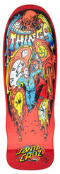 Santa Cruz x Stranger Things Grabke Max Melting Clock **Glow in the Dark** Skateboard Deck - 9.7" - Skatewarehouse.co.uk