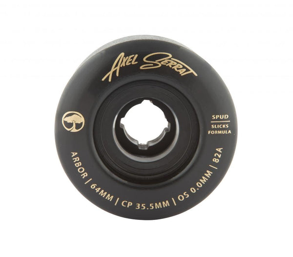 Arbor Signature Wheel Spud Axel Serrat 82a Black - 64mm - Skatewarehouse.co.uk