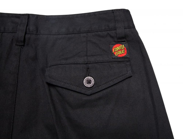 Santa Cruz Womens Pant Nolan Chino - Black - Skatewarehouse.co.uk