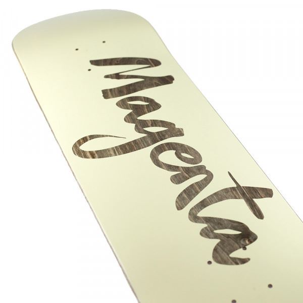 Magenta Big Brush Team Skateboard Deck - 7.875