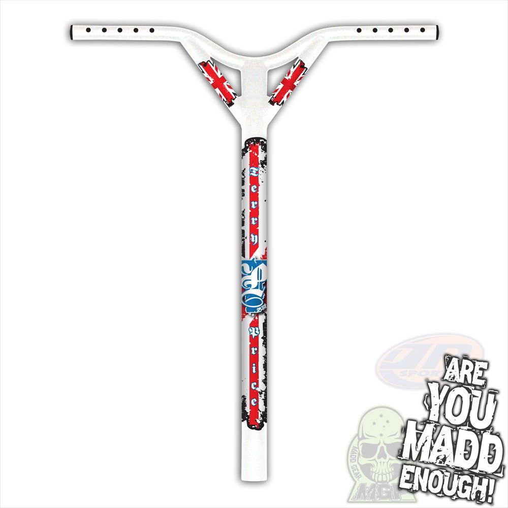 Terry Price Signature Bars 21" X 23" (31.8Mm) - White - Skatewarehouse.co.uk