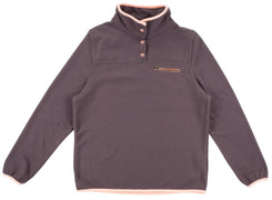 Santa Cruz Womens Jacket Peak Fleece - Charcoal / Peach - Skatewarehouse.co.uk