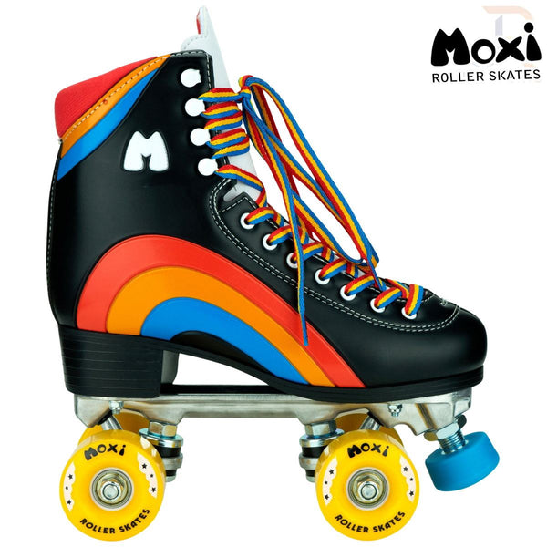 Moxi Rainbow - Black Quad Skates