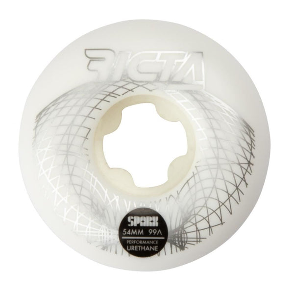 Ricta Skateboard Wheels Wireframe Sparx 99a - White