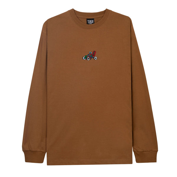 Tired Semi Tired Long Sleeve T-Shirt Brown