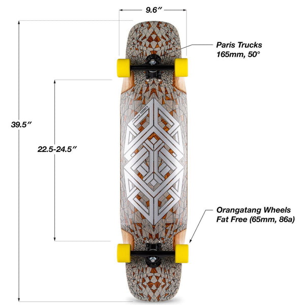Loaded Boards Tesseract II Complete - Chroma - Technical - Fatfree Orange