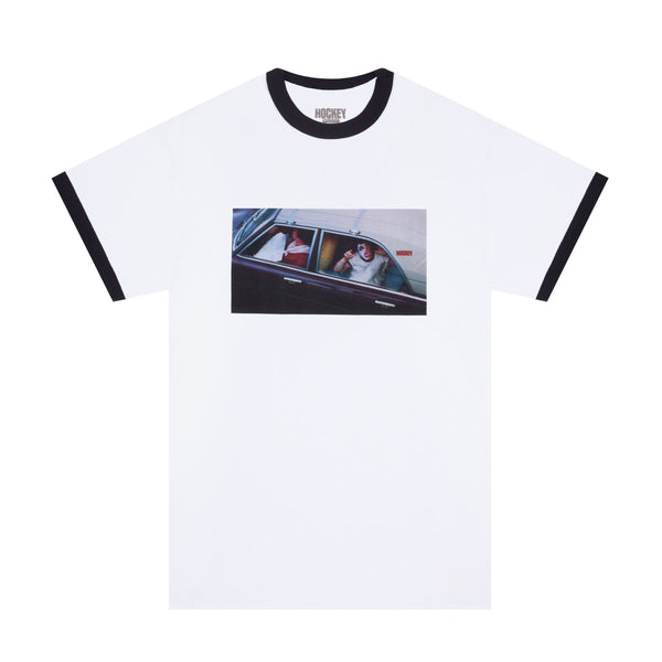 Hockey Car Kid Tee (White) - L