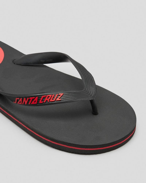 Santa Cruz Thong Classic Dot - Black - Skatewarehouse.co.uk