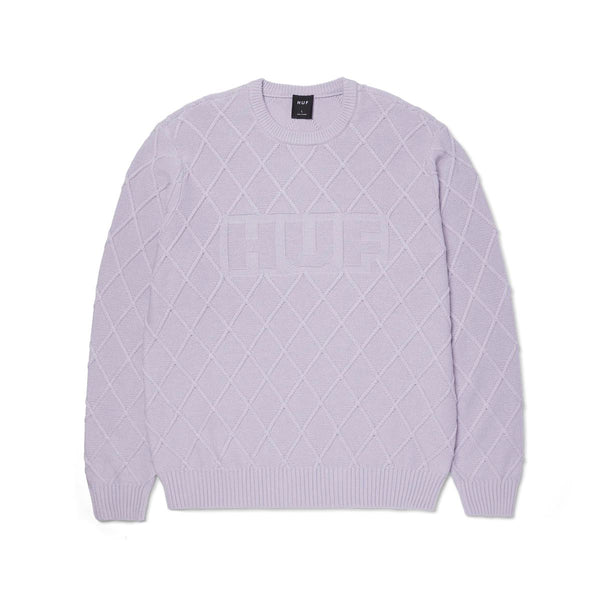 HUF Grid Crewneck Sweater (Dust Purple)