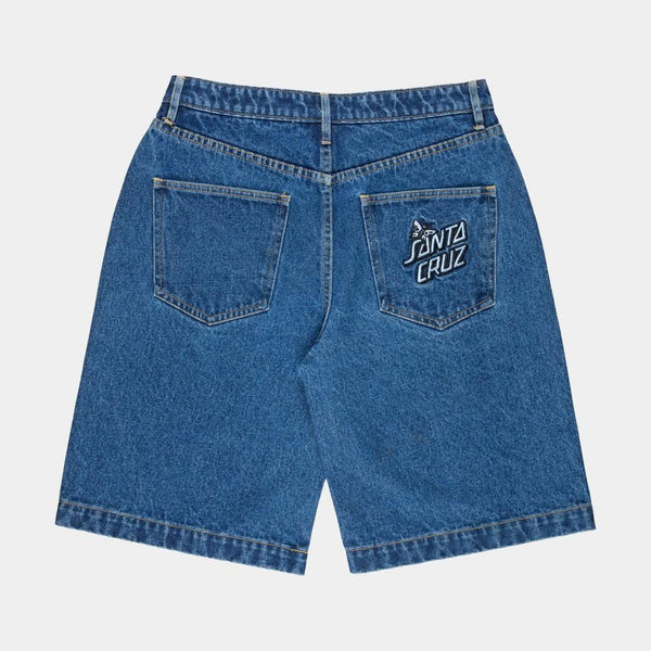 Santa Cruz Womens Shorts Flutter Flash Shorts - Classic Blue - Skatewarehouse.co.uk