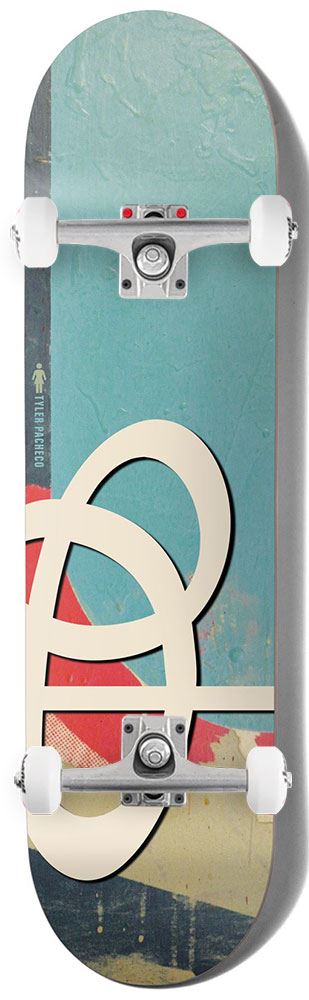 Girl Jenkins Swirls Tyler Pacheco x Venom Custom Complete Skateboard - 8.375" - Skatewarehouse.co.uk