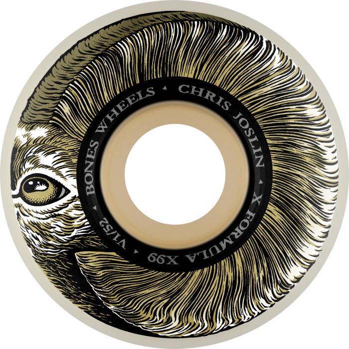 BONES Skateboard Wheels Joslin 'Rampage' V1 (Standard) X-Formula 99A - Skatewarehouse.co.uk