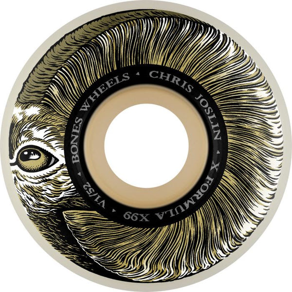 BONES Skateboard Wheels Joslin 'Rampage' V1 (Standard) X-Formula 99A - Skatewarehouse.co.uk