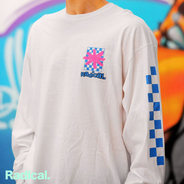 Radical. So Rad unisex Long Sleeve T-shirt - White - Skatewarehouse.co.uk