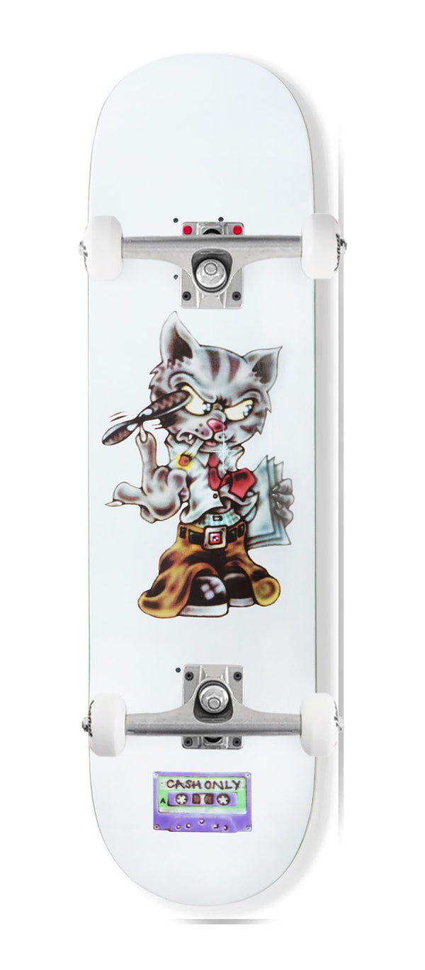 Cash Only 'Cat' x Venom Custom Complete Skateboard - 8.25