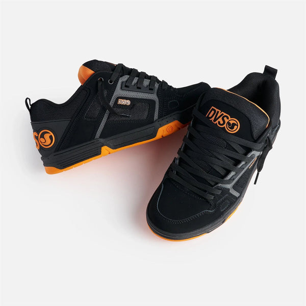 DVS Comanche Skate Shoes Black Charcoal Orange
