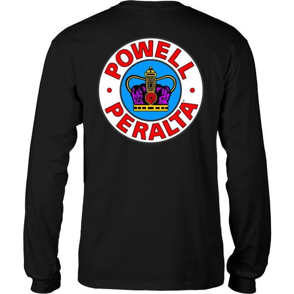 Powell-Peralta™ Supreme Longsleeve Tee Black - Skatewarehouse.co.uk