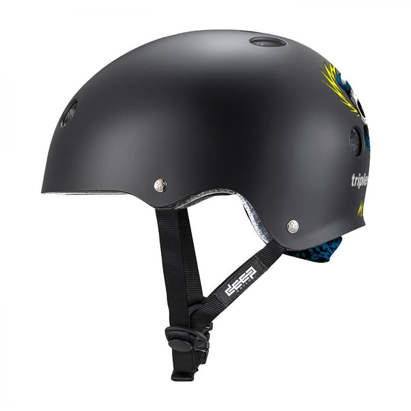 Triple Eight Helmet Deep Cover Mike Mcgill - Black - Skatewarehouse.co.uk