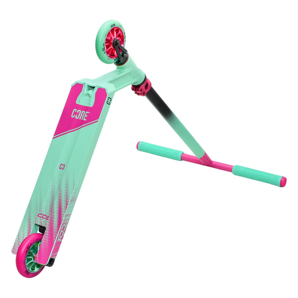 CORE CD1 Complete Stunt Scooter – Teal/Pink - Skatewarehouse.co.uk
