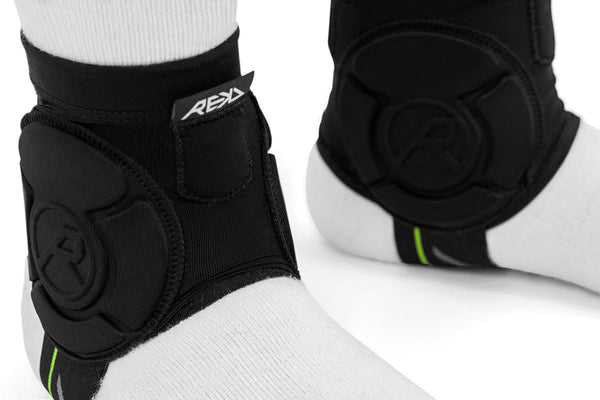 REKD Energy Covert Ankle Impact Guards - Black - Skatewarehouse.co.uk
