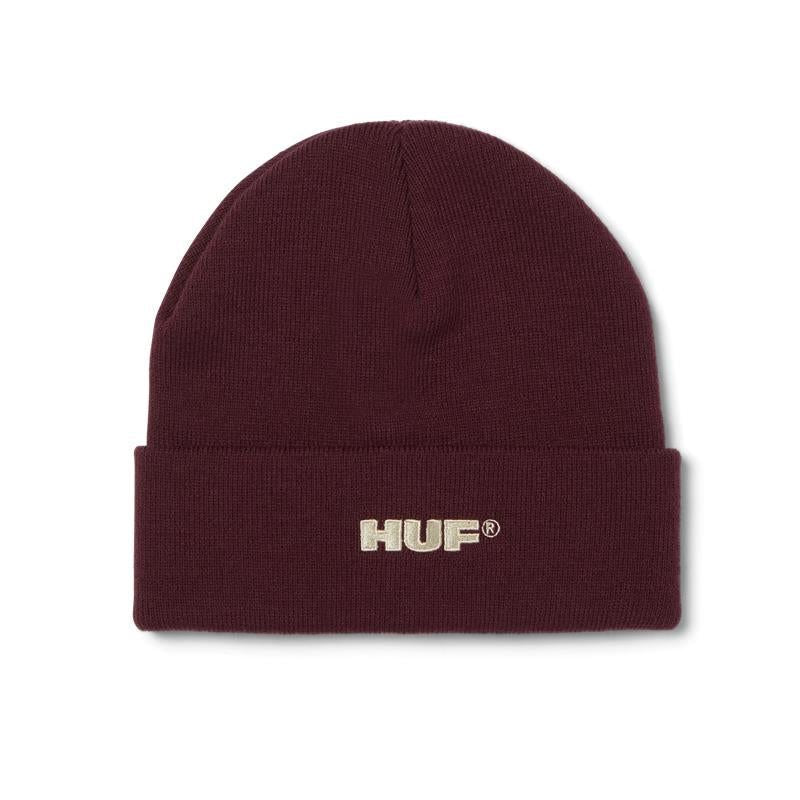 All Caps Cuff Beanie (Burgundy) - O/S