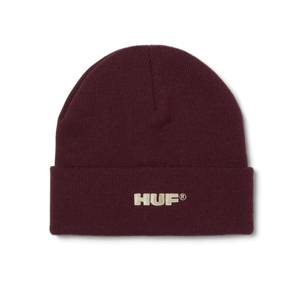 All Caps Cuff Beanie (Burgundy) - O/S