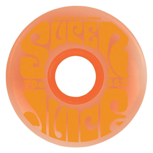 OJ Soft Skateboard Wheels Super Juice 78a - Trans Orange - Skatewarehouse.co.uk