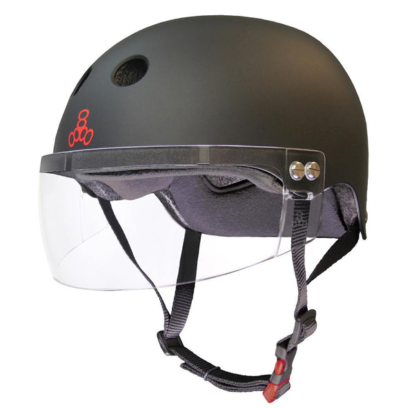 Triple Eight Sweatsaver Cert Helmet Visor Black - Skatewarehouse.co.uk