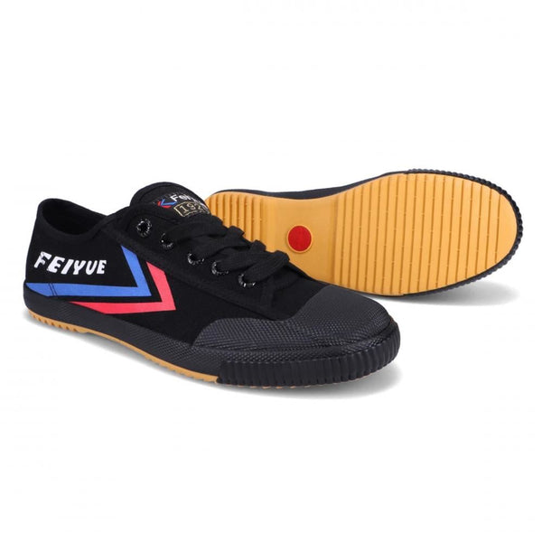 Feiyue Footwear Fe Lo 1920 Canvas Martial Arts/Gym/Lifing Shoes - Black / Blue / Red - Skatewarehouse.co.uk