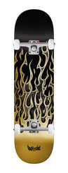 Real Nicole Flames Redux Twin Nose (Gold) x Venom Custom Complete Skateboard - 8.25"