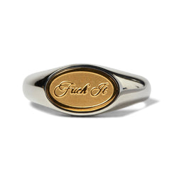 HUF Fuck It Signet Ring (Silver) Skateboard Deck - 9.0"
