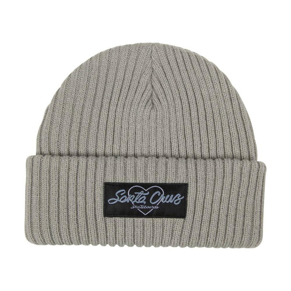 Santa Cruz Womens Beanie Love Script Beanie Alpine Frost - O/S - Skatewarehouse.co.uk