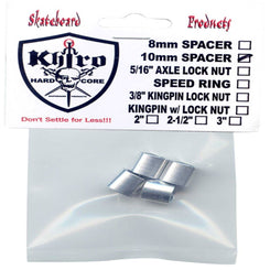 Khiro Alu Spacers - 8 x 10mm (Set of 4) Skateboard Bearings