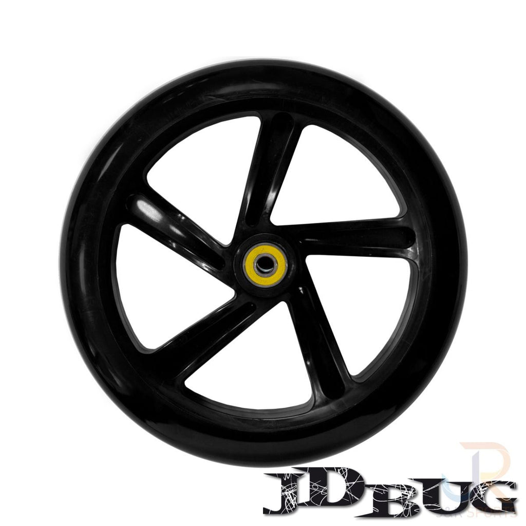 JD Bug Street 200 inc Bearings - 200mm Black Scooter Wheels