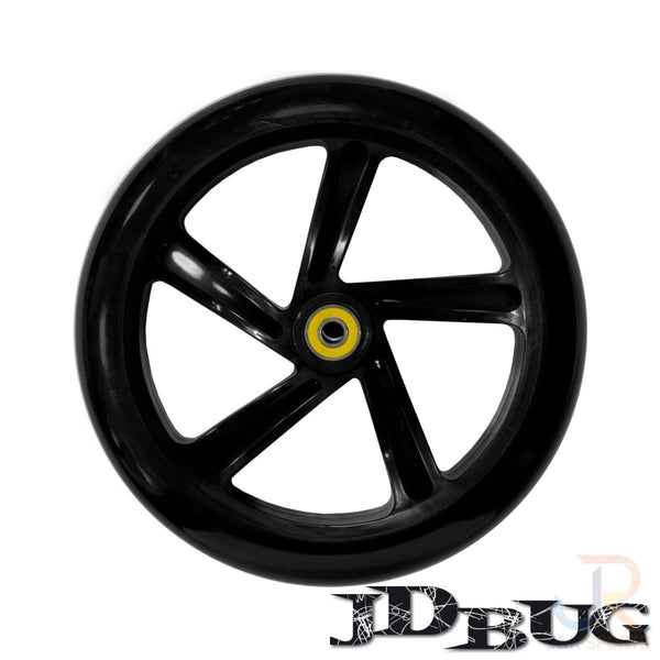 JD Bug Street 200 inc Bearings - 200mm Black Scooter Wheels