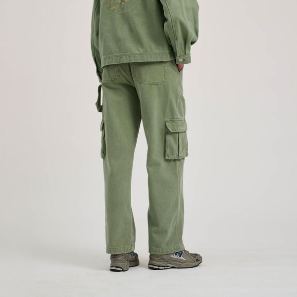 Santa Cruz Womens Pant Workers Cargo Pant - Pale Sage Wash - Skatewarehouse.co.uk