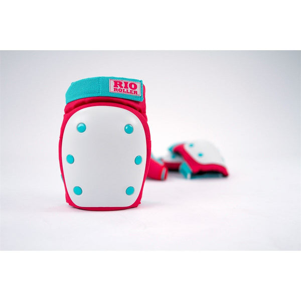 Rio Roller Triple Pad Set - Red / Mint - Skatewarehouse.co.uk