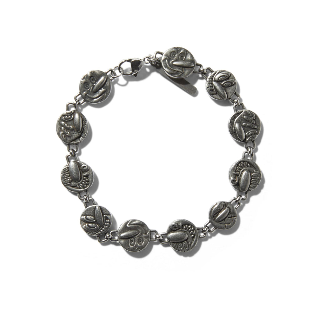 HUF x Kenny Scharf | Round Guys Charm Bracelet (Silver) Accessories - S/M