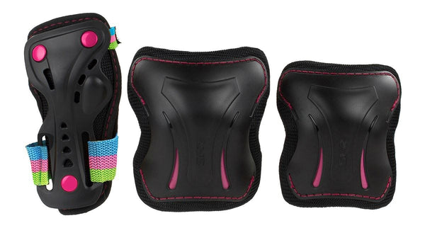 SFR Essentials Triple Pad Set - Disco - Skatewarehouse.co.uk