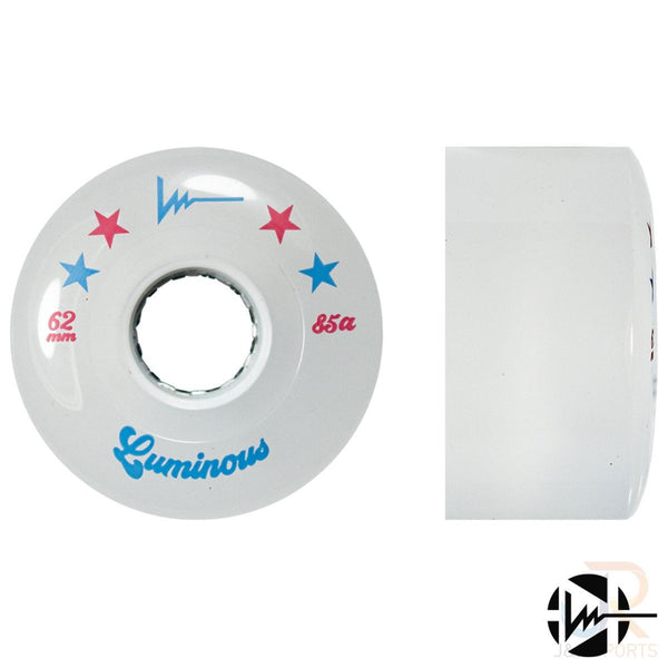 Luminous LED Quad Wheel - All Stars - 62mm / 85a (Unit)