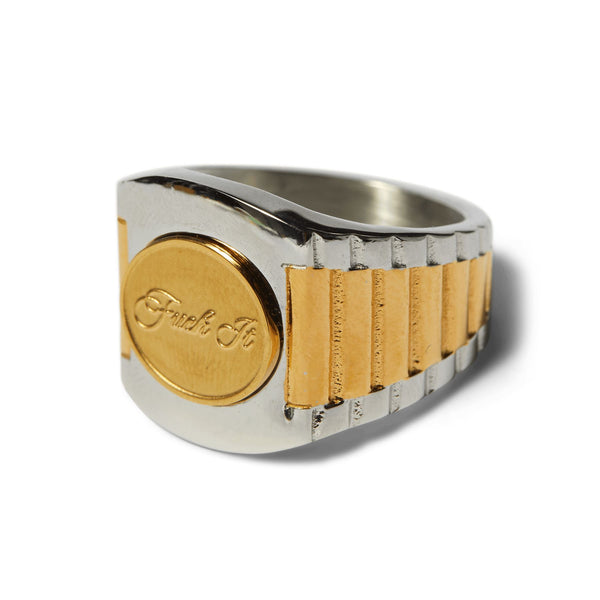HUF Worldwide Clothiers Ring (Gold) Skateboard Deck - 7.0