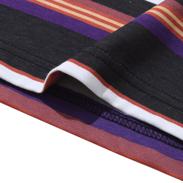 Helas Rayures Tee (Purple / Black) - S