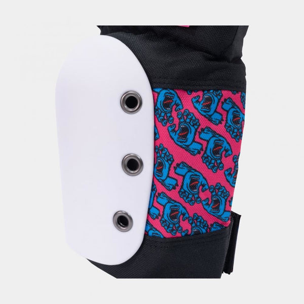 Pro-Tec Pads Street JR 3-PK Open Back SCA - Black / White / Pink